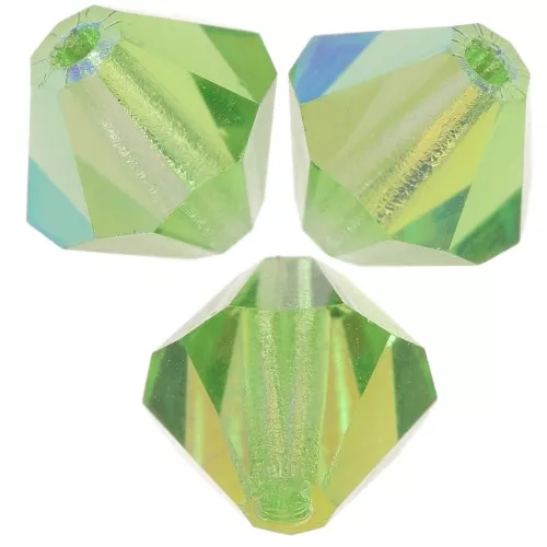 Biconi Preciosa 5 mm - MC Bead Rondell - Péridot AB x12
