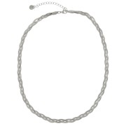 Girocollo con maglia a specchio intrecciata da 4,5 mm - Acciaio inox 304 x46cm|raw }}