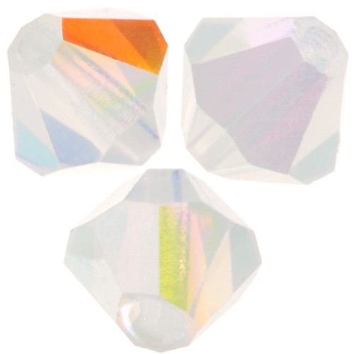 Biconi Preciosa 5 mm - MC Bead Rondell - White Opal AB x12