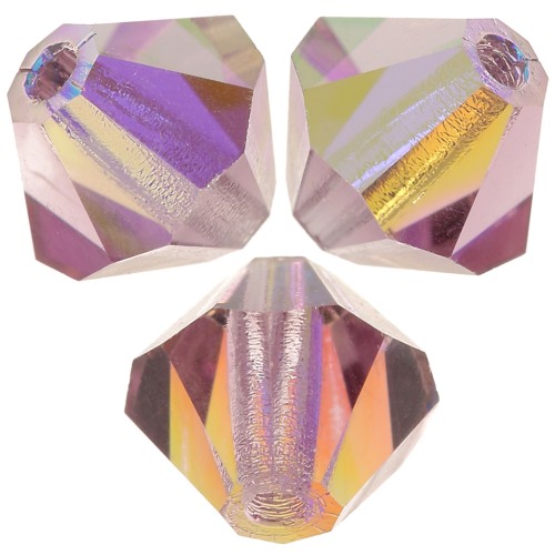 Biconi Preciosa 5 mm - MC Bead Rondell - Light Amethyst AB x12