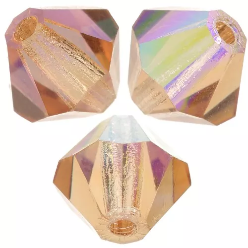 Biconi Preciosa 5 mm - MC Bead Rondell - Light Colorado Topaz AB x12