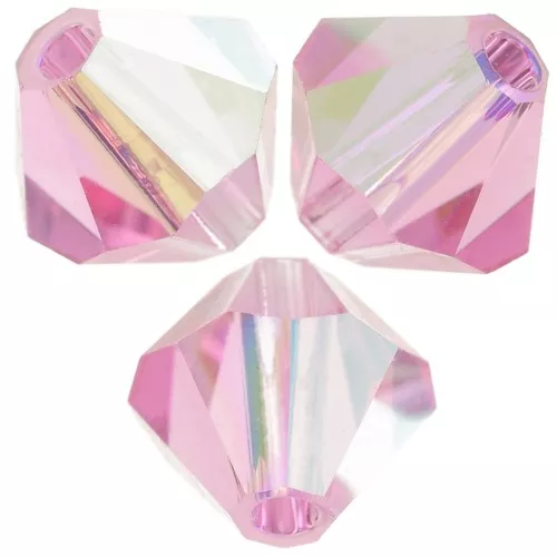 Biconi Preciosa 5 mm - MC Bead Rondell - Rose Opal AB x12
