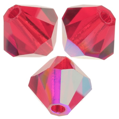 Biconi Preciosa 6 mm - MC Bead Rondell - Light Siam AB x12