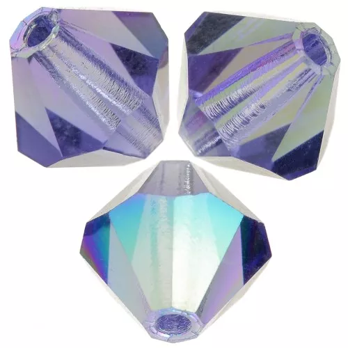 Biconi Preciosa 6 mm - MC Bead Rondell - Tanzanite AB x12