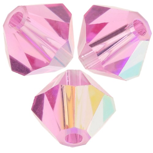 Biconi Preciosa 5 mm - MC Bead Rondell - Rose AB x12