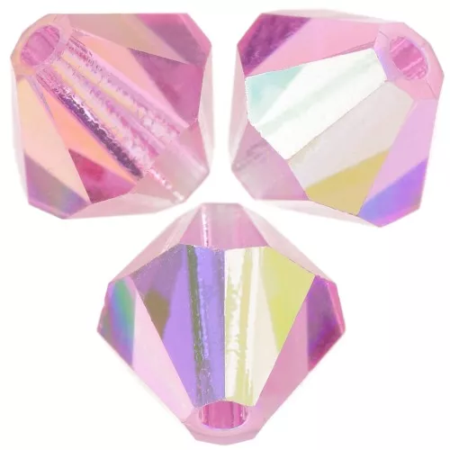 Biconi Preciosa 6 mm - MC Bead Rondell - Rose AB x12