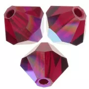 Biconi Preciosa 6 mm - MC Bead Rondell - Siam AB x12