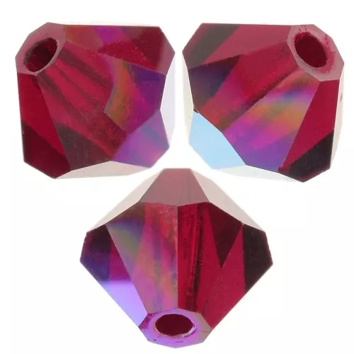 Biconi Preciosa 6 mm - MC Bead Rondell - Siam AB x12
