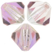 Biconi Preciosa 6 mm - MC Bead Rondell - Light Rose AB x12|raw }}