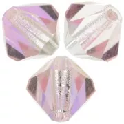 Biconi Preciosa 6 mm - MC Bead Rondell - Light Rose AB x12