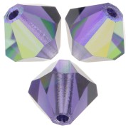 Biconi Preciosa 6 mm - MC Bead Rondell - Deep Tanzanite AB x12