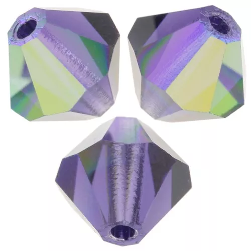 Biconi Preciosa 6 mm - MC Bead Rondell - Deep Tanzanite AB x12
