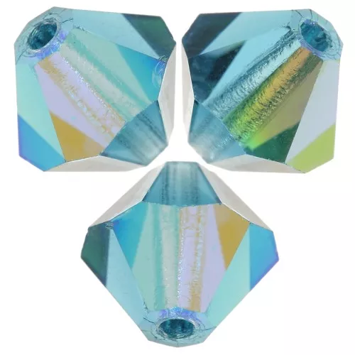 Biconi Preciosa 6 mm - MC Bead Rondell - Indicolite AB x12