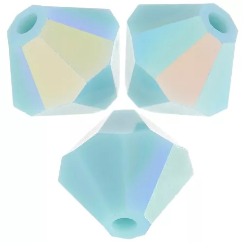 Biconi Preciosa 6 mm - MC Bead Rondell - Turquoise AB x12