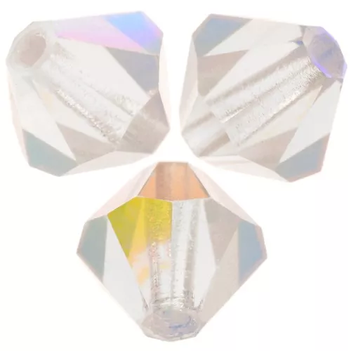 Biconi Preciosa 6 mm - MC Bead Rondell - White Opal AB x12