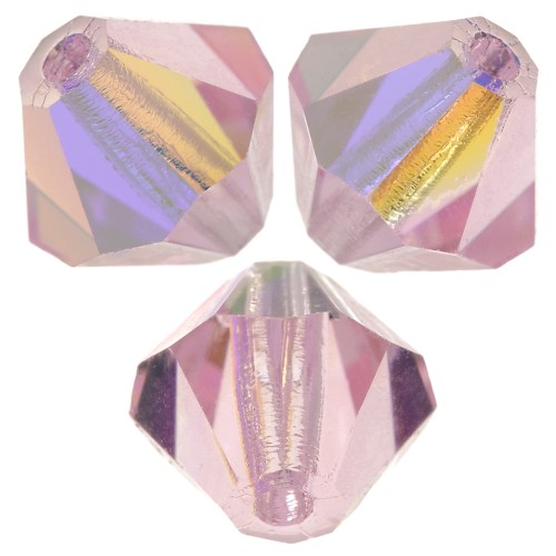 Biconi Preciosa 6 mm - MC Bead Rondell - Pink Sapphire AB x12