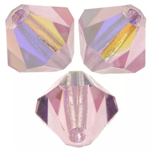 Biconi Preciosa 6 mm - MC Bead Rondell - Pink Sapphire AB x12