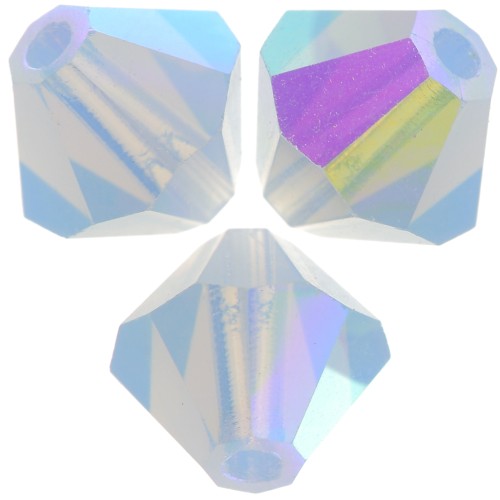 Biconi Preciosa 6 mm - MC Bead Rondell - Light Sapphire Opal AB x12