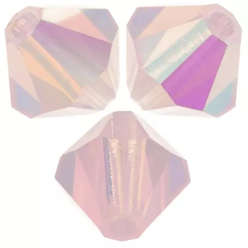 Biconi Preciosa 6 mm - MC Bead Rondell - Rose Opal AB x12
