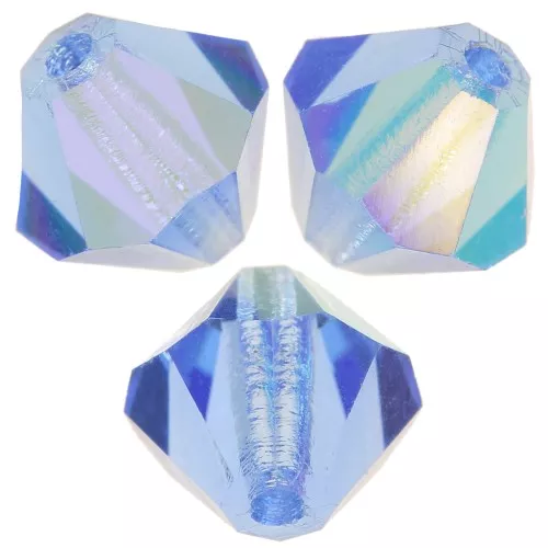 Biconi Preciosa 6 mm - MC Bead Rondell - Sapphire AB x12