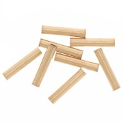 Tubi dritti 10x1,9 mm - Dorati con oro fino x10