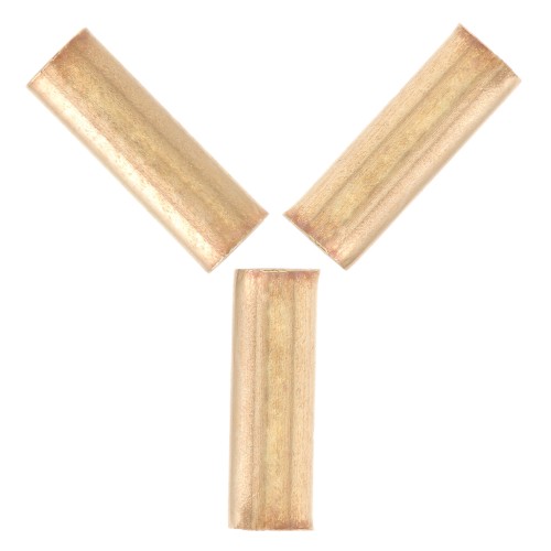 Tubi dritti 6x1,9 mm - Dorati con oro fino x10