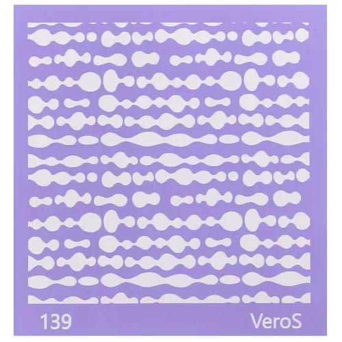 Silk Screen VeroS per pasta polimerica 90x90 mm - Motivo astratto n°139 x1