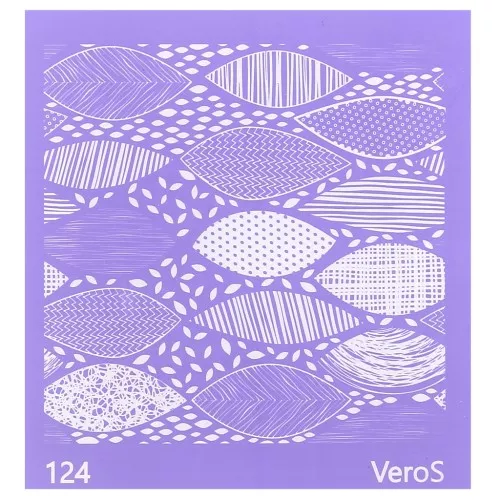 Silk Screen VeroS per pasta polimerica 90x90 mm - Modello multifoglio n°124 x1