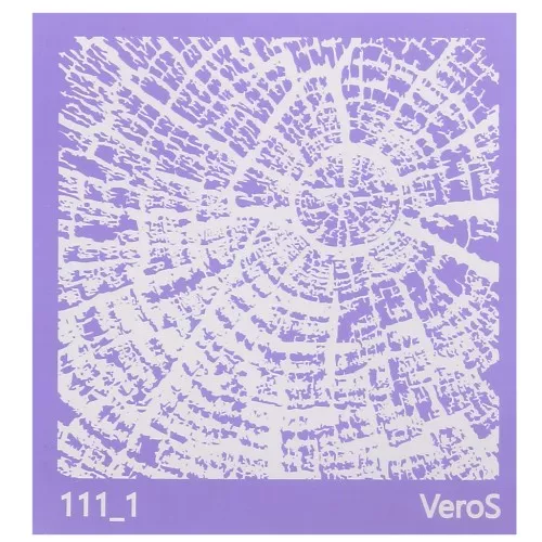 Silk Screen VeroS per pasta polimerica 90x90mm - ceppo d'albero n°111_1 x1