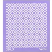 Silk Screen VeroS per pasta polimerica 90x90 mm - Motivo grafico n°026_3 x1