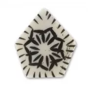 Pendente in osso mm. 28 Naturale x1