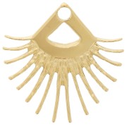 Pendente etnico da 20 mm - Acciaio inossidabile 304L dorato x1|raw }}