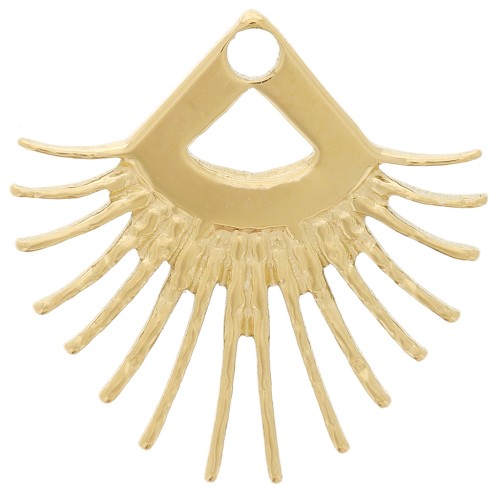 Pendente etnico da 20 mm - Acciaio inossidabile 304L dorato x1