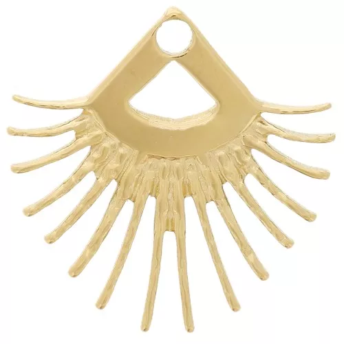 Pendente etnico da 20 mm - Acciaio inossidabile 304L dorato x1