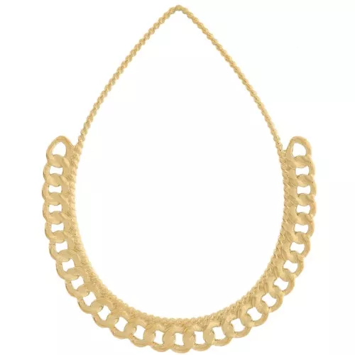 Pendenti goccia con catena 38x30,5 mm - Acciaio inossidabile 304L dorato x2