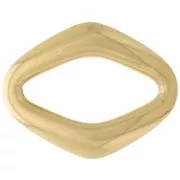 Distanziatore diamantato bombato 19x15 mm - Acciaio inox 304L dorato x1