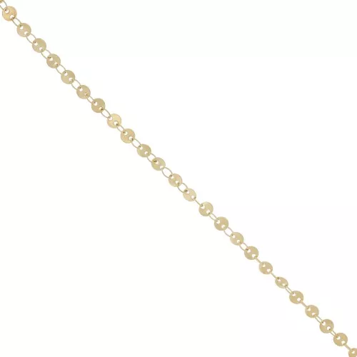 Catena a dischi da 4 mm - Acciaio inossidabile 304L dorato x50 cm