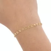 Catena a dischi da 4 mm - Acciaio inossidabile 304L dorato x50 cm