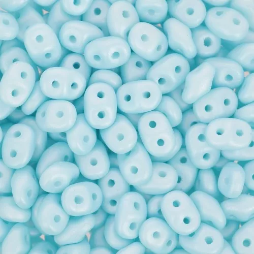 SuperDuo mm. 2.5x5 Powdery Pastel Turquoise x10g