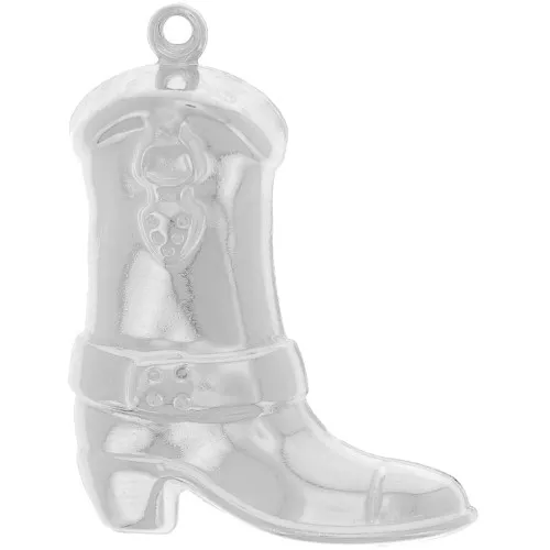 Pendente a forma di stivale da cowboy 30x23 mm - Argento 925 x1