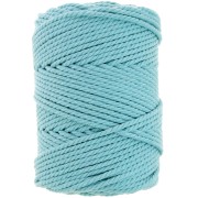 Rocchetto di cordoncino in cotone macramè 3 mm - Turchese x100m