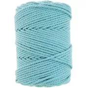 Rocchetto di cordoncino in cotone macramè 3 mm - Turchese x100m