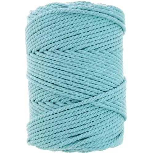 Rocchetto di cordoncino in cotone macramè 3 mm - Turchese x100m