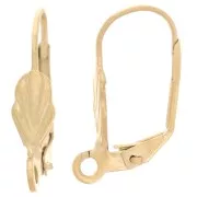 Monachelle con anello aperto 18mm -conchiglia acciaio inossidabile 304 dorato x2