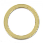 Anellino mm. 18 Dorato con oro fino satinato x1|raw }}