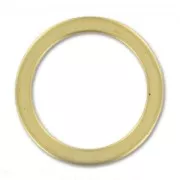 Anellino mm. 18 Dorato con oro fino satinato x1