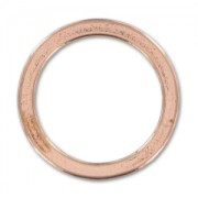 Anellino mm. 18 Dorato con oro fino rosa x1|raw }}