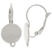 Monachelle 25 mm per cabochon 12 mm - Acciaio inox 304 x2|raw }}