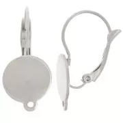 Monachelle 25 mm per cabochon 12 mm - Acciaio inox 304 x2