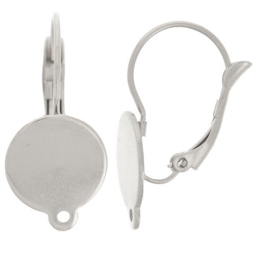 Monachelle 25 mm per cabochon 12 mm - Acciaio inox 304 x2